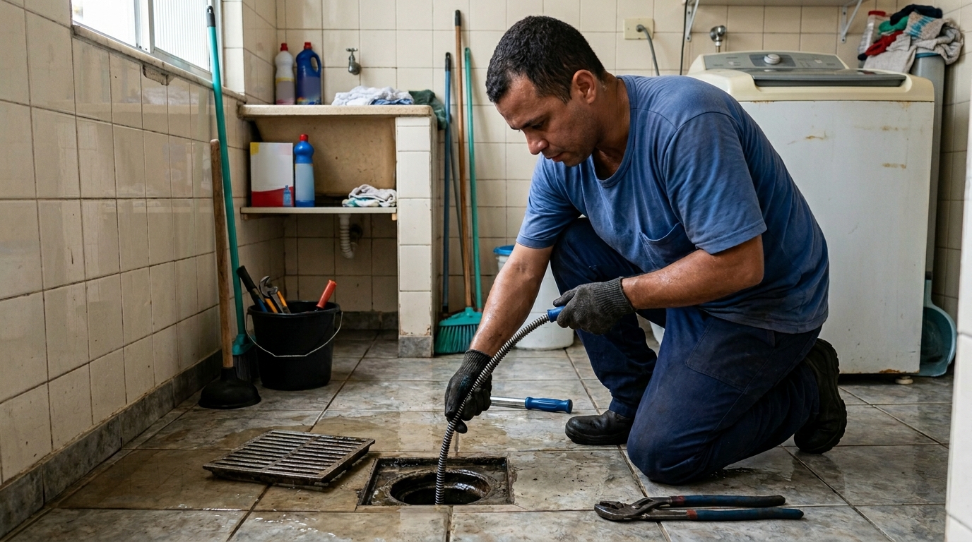 Desentupimento de Ralo de Banheiro em Sorocaba‑SP